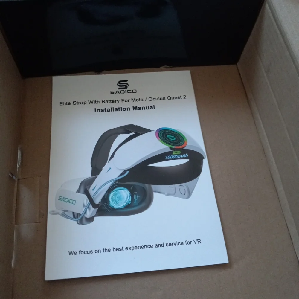 Elite Strap With Battery For Meta/Oculus Quest 2 Extra 8H Playtime Rechargeable